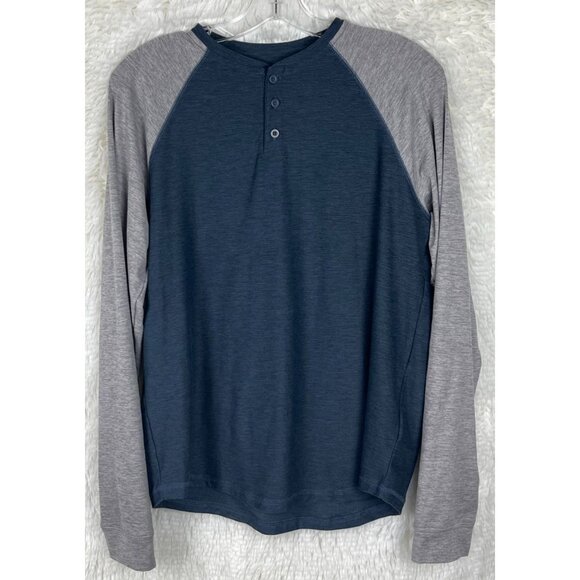 Rumi + Ryder Boys XL 16 Long Sleeve Blue/Gray Shirt Quick Dry Moisture Wicking - Picture 3 of 7